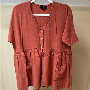 Finding July x Teach Me Style Button-Down Women’s Ray Dress, M